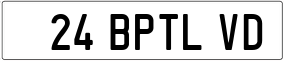 Truck License Plate